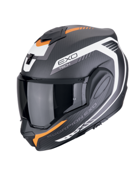 EXO-TECH EVO CARBON COSY Negro mate-Naranja