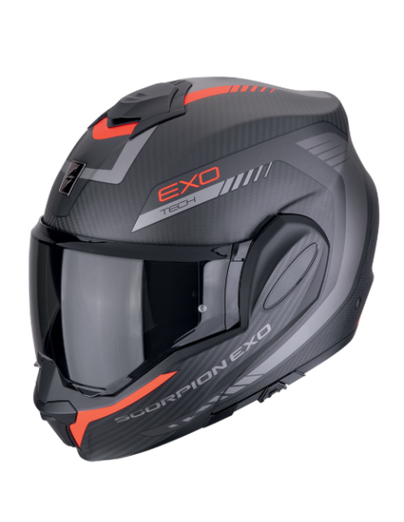 EXO-TECH EVO CARBON COSY Negro mate-Rojo