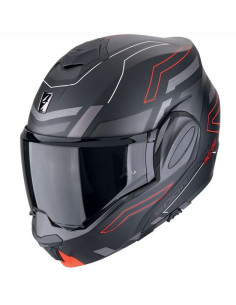 EXO-TECH EVO CONQUER Negro mate-Rojo