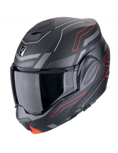 EXO-TECH EVO CONQUER Negro mate-Rojo