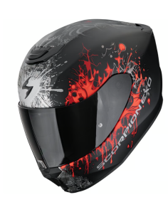 EXO-391 WOLF Negro mate-Plata-Rojo