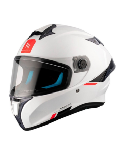 CASCO MT FF106B TARGO S SOLID A0 BLANCO PERLA BRILLO