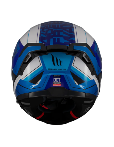 CASCO MT FF118SV THUNDER 4 SV DRAX B7 AZUL BRILLO