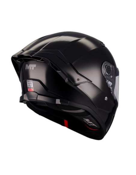 CASCO MT FF118SV THUNDER 4 SV PURE A1 NEGRO BRILLO