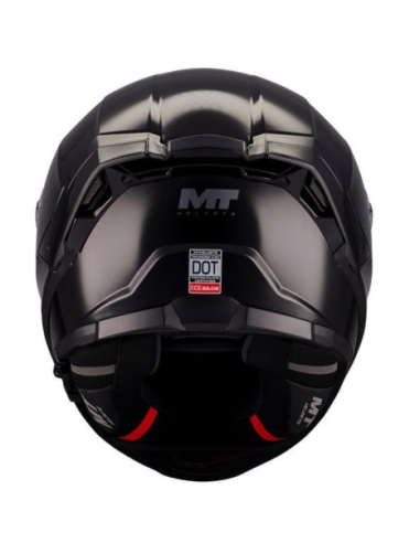 CASCO MT FF118SV THUNDER 4 SV PURE A1 NEGRO BRILLO