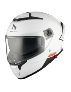 CASCO MT FF118SV THUNDER 4 SV SOLID A0 BLANCO PERLA BRILLO