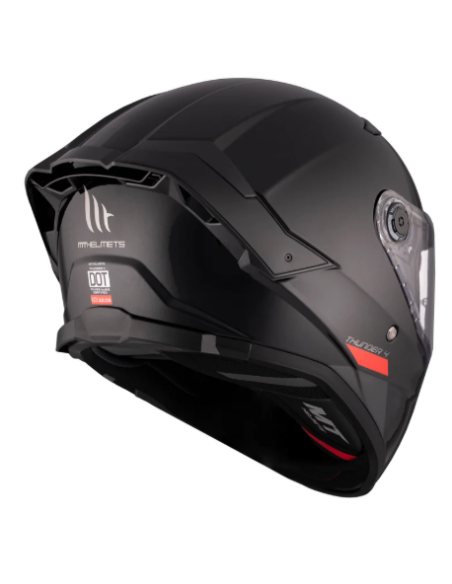 CASCO MT FF118SV THUNDER 4 SV SOLID A1 NEGRO BRILLO