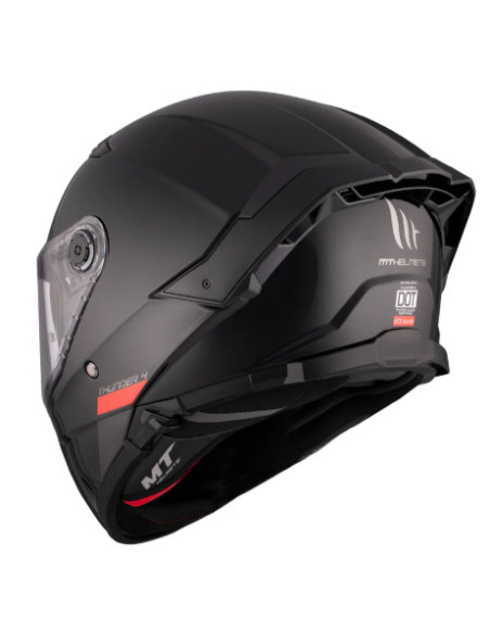 CASCO MT FF118SV THUNDER 4 SV SOLID A1 NEGRO BRILLO