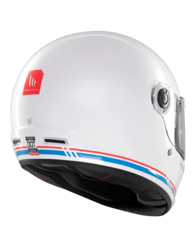 CASCO MT FF119SV JARAMA SV SOLID A7 BLANCO BRILLO