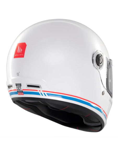 CASCO MT FF119SV JARAMA SV SOLID A7 BLANCO BRILLO