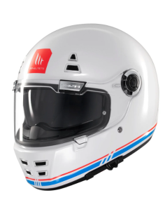 CASCO MT FF119SV JARAMA SV SOLID A7 BLANCO BRILLO