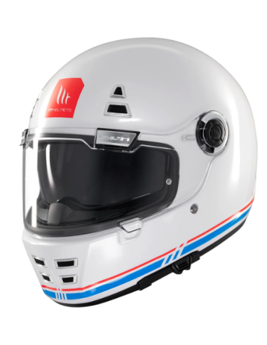 CASCO MT FF119SV JARAMA SV SOLID A7 BLANCO BRILLO