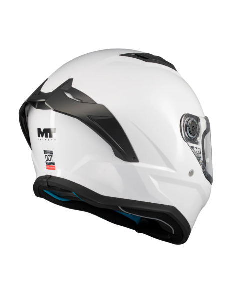 CASCO MT FF126 STINGER 2 PURE A0 BLANCO PERLA BRILLO