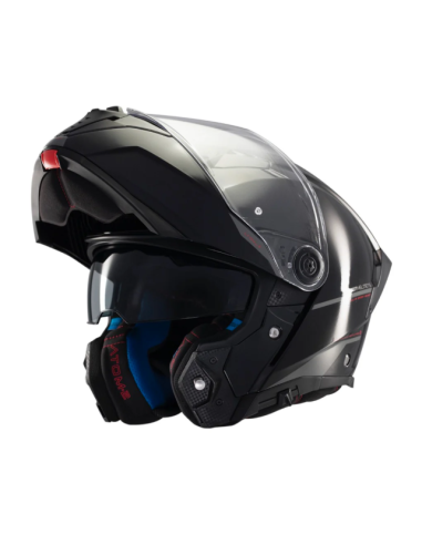CASCO MT FU404SV ATOM 2 SV SOLID A1 NEGRO BRILLO