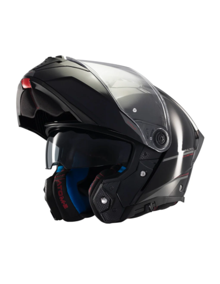 CASCO MT FU404SV ATOM 2 SV SOLID A1 NEGRO BRILLO