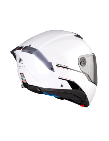CASCO MT FU404SV ATOM 2 SV SOLID A0 BLANCO BRILLO