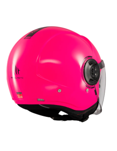 CASCO MT VIALE SV S OF502SV B SOLID A8 FLUOR ROSA BRILLO 2