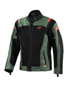 CHAQUETA SD-JT66 SAHARA HOMBRE VERDE MILITAR/ROJO
