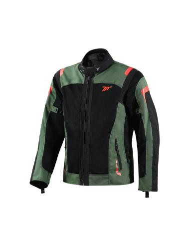 CHAQUETA SD-JT66 SAHARA HOMBRE VERDE MILITAR/ROJO