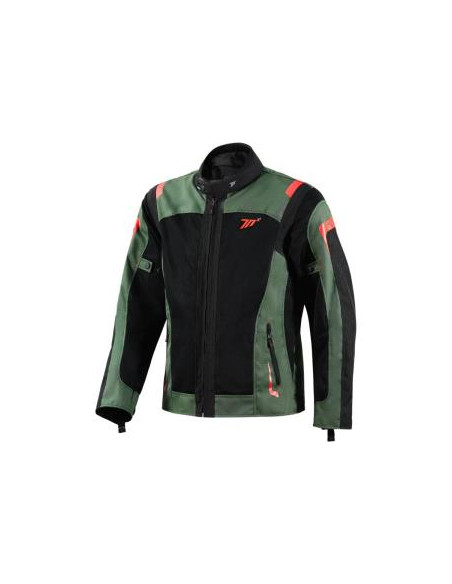 CHAQUETA SD-JT66 SAHARA HOMBRE VERDE MILITAR/ROJO