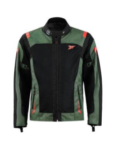 CHAQUETA SD-JT66 SAHARA HOMBRE VERDE MILITAR/ROJO 2