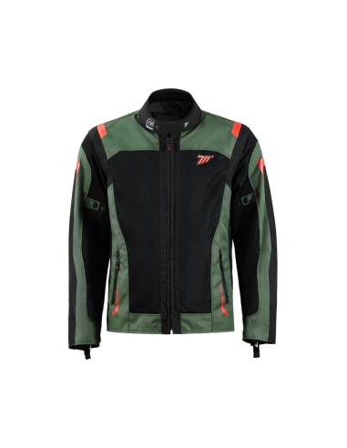 CHAQUETA SD-JT66 SAHARA HOMBRE VERDE MILITAR/ROJO