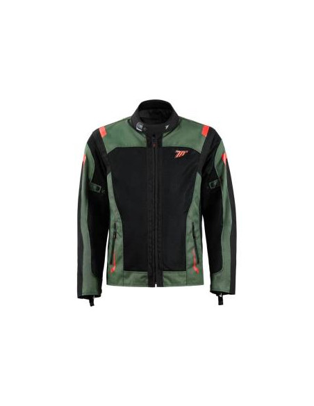 CHAQUETA SD-JT66 SAHARA HOMBRE VERDE MILITAR/ROJO