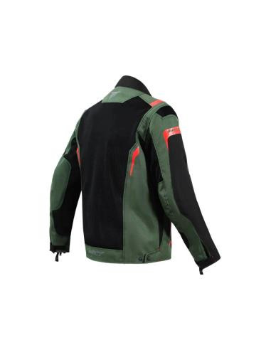 CHAQUETA SD-JT66 SAHARA HOMBRE VERDE MILITAR/ROJO