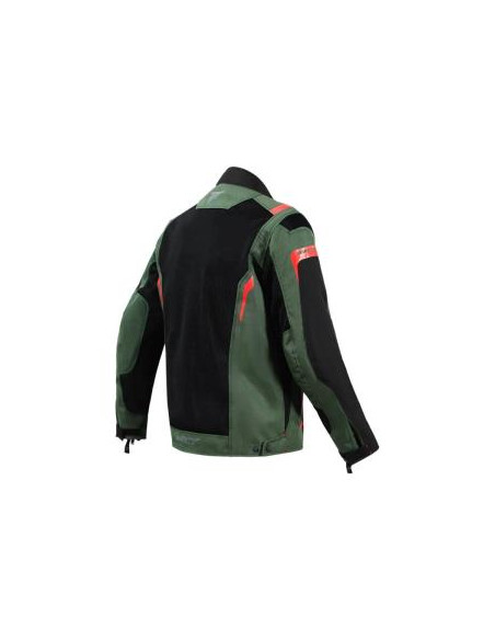 CHAQUETA SD-JT66 SAHARA HOMBRE VERDE MILITAR/ROJO
