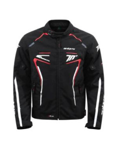 CHAQUETA SD-JR65 PISTON HOMBRE NEGRO/ROJO/BLANCO 2