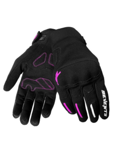 GUANTE SD-C42 ASPHALT MUJER NEGRO/FUCSIA