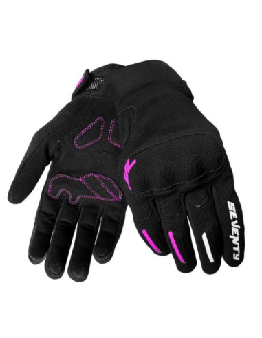 GUANTE SD-C42 ASPHALT MUJER NEGRO/FUCSIA